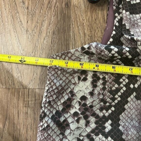 Purple White Halter Cowl-Neck Blouse XL - Picture 6 of 6